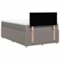 Preview: Boxspringbett mit Matratze Taupe 120x190 cm Stoff