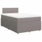 Preview: Boxspringbett mit Matratze Taupe 120x190 cm Stoff