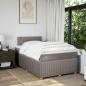 Preview: Boxspringbett mit Matratze Taupe 120x190 cm Stoff
