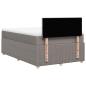 Preview: Boxspringbett mit Matratze Taupe 120x190 cm Stoff