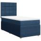 Preview: Boxspringbett mit Matratze Blau 90x200 cm Stoff
