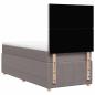 Preview: Boxspringbett mit Matratze Taupe 100x200 cm Stoff