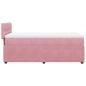 Preview: Boxspringbett mit Matratze Rosa 80x200 cm Samt