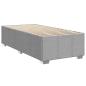 Preview: Boxspringbett mit Matratze Hellgrau 80x200 cm Stoff
