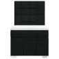 Preview: Boxspringbett mit Matratze Schwarz 80x200 cm Stoff