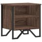 Preview: Nachttisch Braun Eichen-Optik 40x30x40 cm Holzwerkstoff