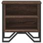 Preview: Nachttisch Braun Eichen-Optik 40x30x40 cm Holzwerkstoff
