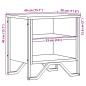 Preview: Nachttisch Braun Eichen-Optik 40x30x40 cm Holzwerkstoff