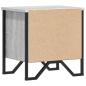 Preview: Nachttisch Grau Sonoma 40x30x40 cm Holzwerkstoff