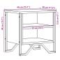 Preview: Nachttisch Grau Sonoma 40x30x40 cm Holzwerkstoff