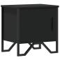 Preview: Nachttisch Schwarz 40x30x40 cm Holzwerkstoff