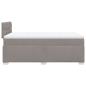Preview: Boxspringbett mit Matratze Taupe 120x190 cm Stoff