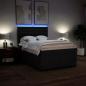 Preview: Boxspringbett mit Matratze Schwarz 160x200 cm Stoff