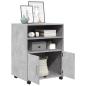 Preview: Rollschrank Betongrau 60x48x81 cm Holzwerkstoff