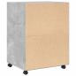 Preview: Rollschrank Betongrau 60x48x81 cm Holzwerkstoff