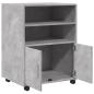 Preview: Rollschrank Betongrau 60x48x81 cm Holzwerkstoff