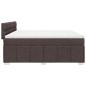 Preview: Boxspringbett mit Matratze Dunkelbraun 200x200 cm Stoff