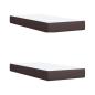 Preview: Boxspringbett mit Matratze Dunkelbraun 200x200 cm Stoff