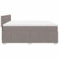 Preview: Boxspringbett mit Matratze Taupe 200x200 cm Stoff