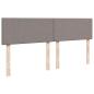 Preview: Boxspringbett mit Matratze Taupe 180x200 cm Stoff