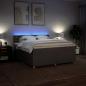 Preview: Boxspringbett mit Matratze Taupe 180x200 cm Stoff