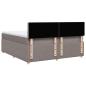 Preview: Boxspringbett mit Matratze Taupe 180x200 cm Stoff