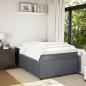 Preview: Boxspringbett mit Matratze Dunkelgrau 120x190 cm Samt