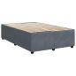Preview: Boxspringbett mit Matratze Dunkelgrau 120x190 cm Samt