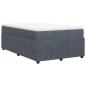 Preview: Boxspringbett mit Matratze Dunkelgrau 120x200 cm Samt