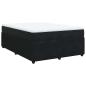 Preview: Boxspringbett mit Matratze Schwarz 140x200 cm Samt