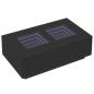 Preview: Couchtisch mit Infinity-LED Schwarz 116x69x40 cm