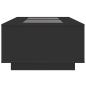 Preview: Couchtisch mit Infinity-LED Schwarz 116x69x40 cm