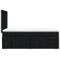 Preview: Boxspringbett mit Matratze Schwarz 90x190 cm Stoff