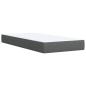 Preview: Boxspringbett mit Matratze Dunkelgrau 90x190 cm Stoff