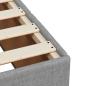 Preview: Boxspringbett mit Matratze Hellgrau 100x200 cm Stoff