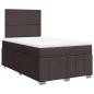 Preview: Boxspringbett mit Matratze Dunkelbraun 120x190 cm Stoff