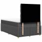 Preview: Boxspringbett mit Matratze Dunkelgrau 120x190 cm Stoff
