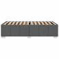 Preview: Bettgestell ohne Matratze Dunkelgrau 80x200 cm Stoff