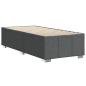Preview: Bettgestell ohne Matratze Dunkelgrau 80x200 cm Stoff
