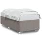 Preview: Bettgestell Taupe 90x190 cm Stoff