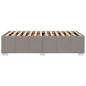 Preview: Bettgestell Taupe 90x190 cm Stoff