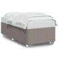 Preview: Bettgestell ohne Matratze Taupe 100x200 cm Stoff