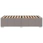 Preview: Bettgestell ohne Matratze Taupe 100x200 cm Stoff