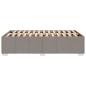 Preview: Bettgestell Taupe 120x190 cm Stoff