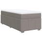 Preview: Boxspringbett mit Matratze Taupe 80x200 cm Stoff