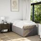 Preview: Boxspringbett mit Matratze Taupe 80x200 cm Stoff
