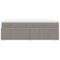 Preview: Boxspringbett mit Matratze Taupe 80x200 cm Stoff