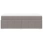 Preview: Boxspringbett mit Matratze Taupe 90x190 cm Stoff