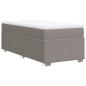 Preview: Boxspringbett mit Matratze Taupe 90x190 cm Stoff