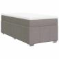 Preview: Boxspringbett mit Matratze Taupe 100x200 cm Stoff
